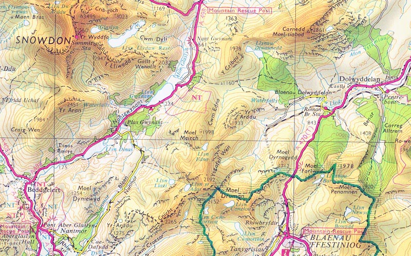 OS Half-Inch Snowdonia